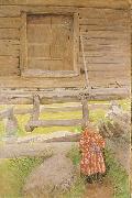 Carl Larsson A Rattvik Girl  by Wooden Storehous china oil painting reproduction